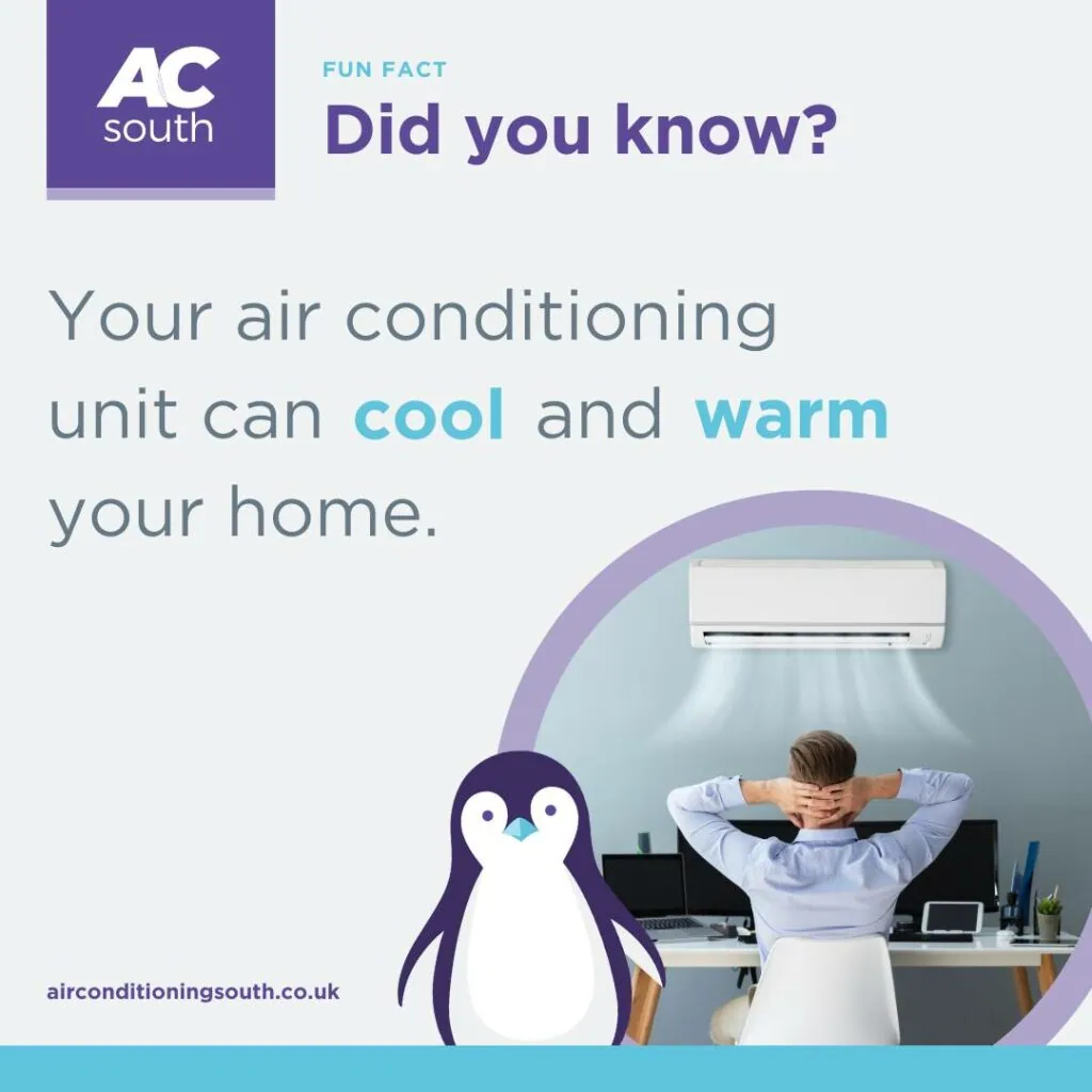 Did you know your air con can cool and heat your home?