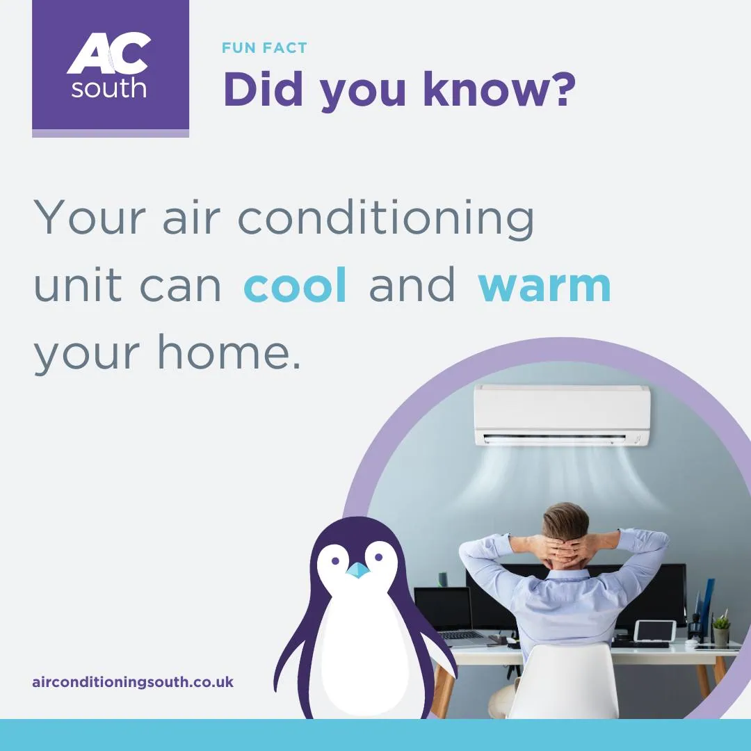 Did you know your air con can cool and heat your home?